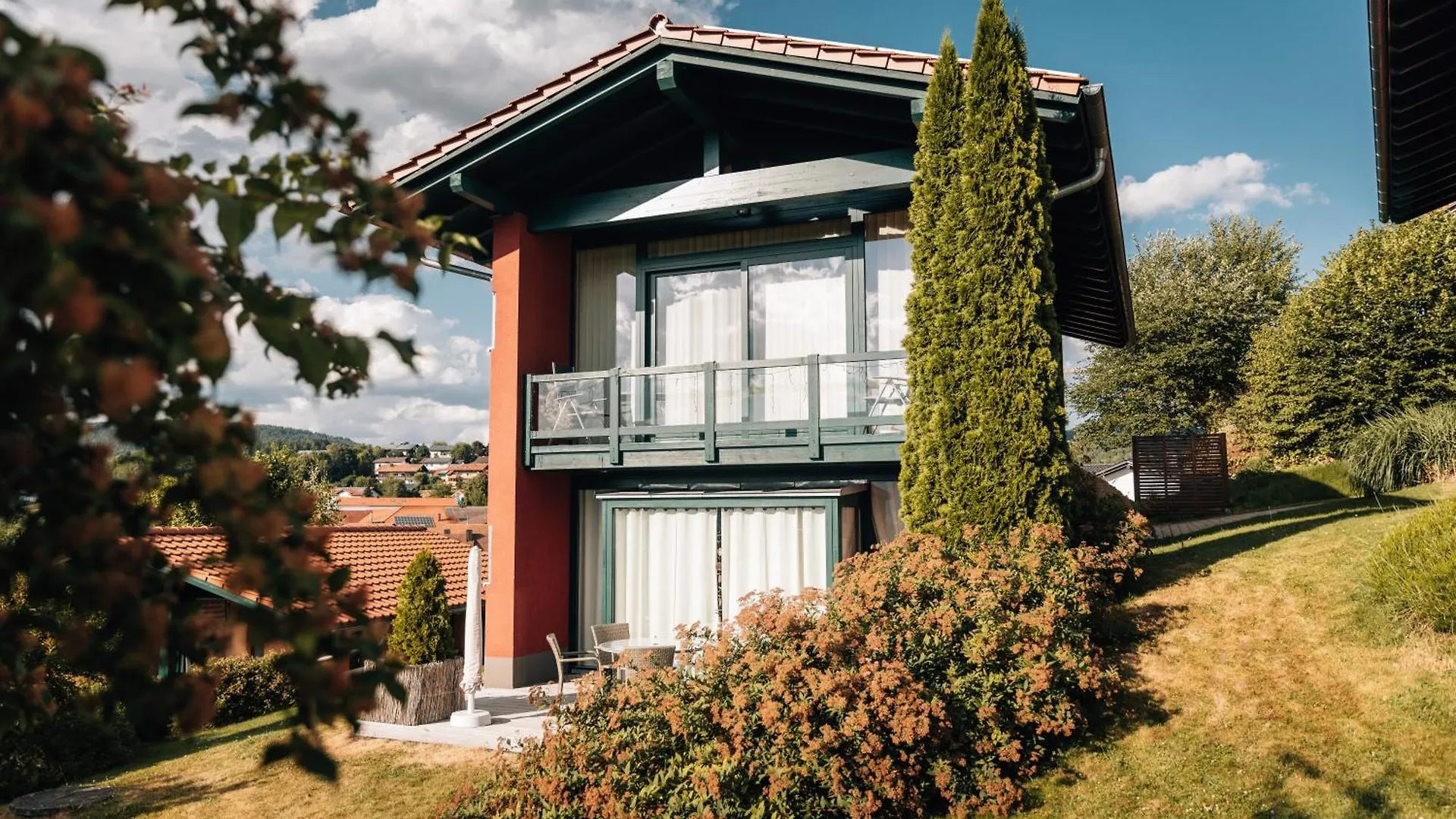 Suedlaendisches Chalet Mit Hauseigener Sauna Viechtach Casa de Férias